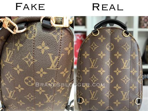 how to spot fake louis vuitton backpack nameplate